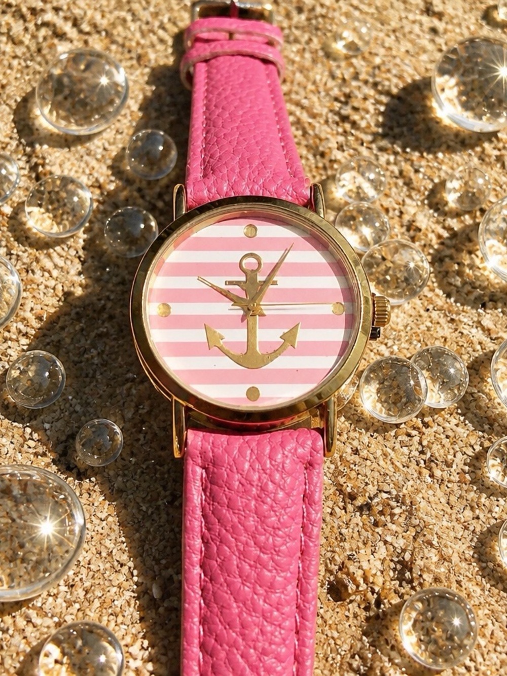 Pink Anchor Watch - NWOT